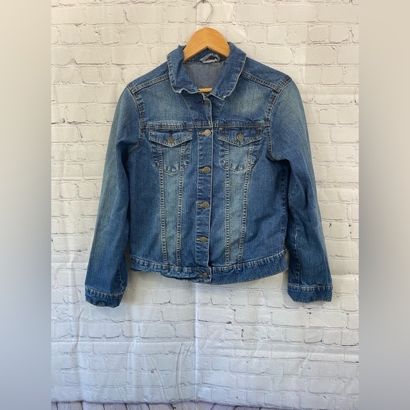 Blue Motion Womens Size 38 Jean Jacket - Picture 1 of 9